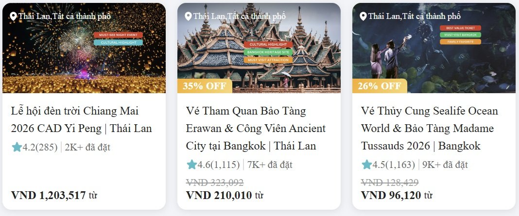 Ưu đãi Du lịch Bangkok, Hướng dẫn viên Thái Lan, Chuyến đi trong ngày, Chợ nổi, Chuyến đi nửa ngày Safari World