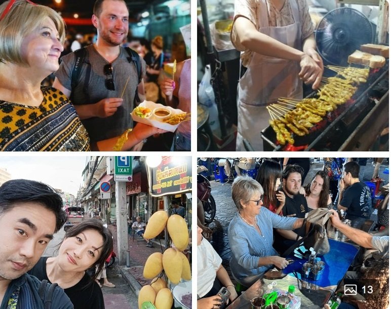 泰國當地人帶你曼谷逛街吃泰式小吃_泰國料理_foodtour bangkok