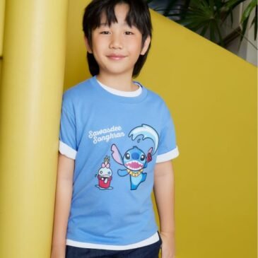 UNIQLO Thailand Stitch in Thailand UT 童裝 63 BLUE(藍色) 短袖印花T恤