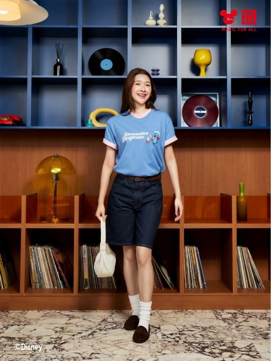 UNIQLO Thailand Stitch in Thailand UT 成人中性 63 BLUE(藍色) 短袖印花T恤