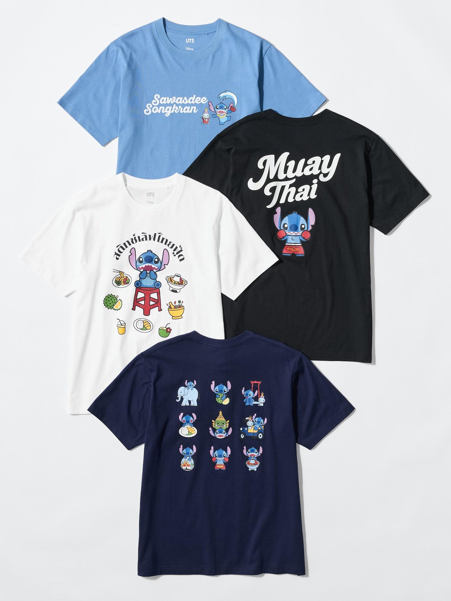 UNIQLO Stitch in Thailand 成人中性白色款 E489518 商品細節圖 3