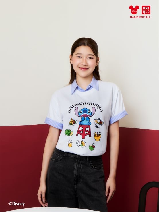 UNIQLO Thailand Stitch in Thailand UT 成人中性 00 WHITE(白色) 短袖印花T恤