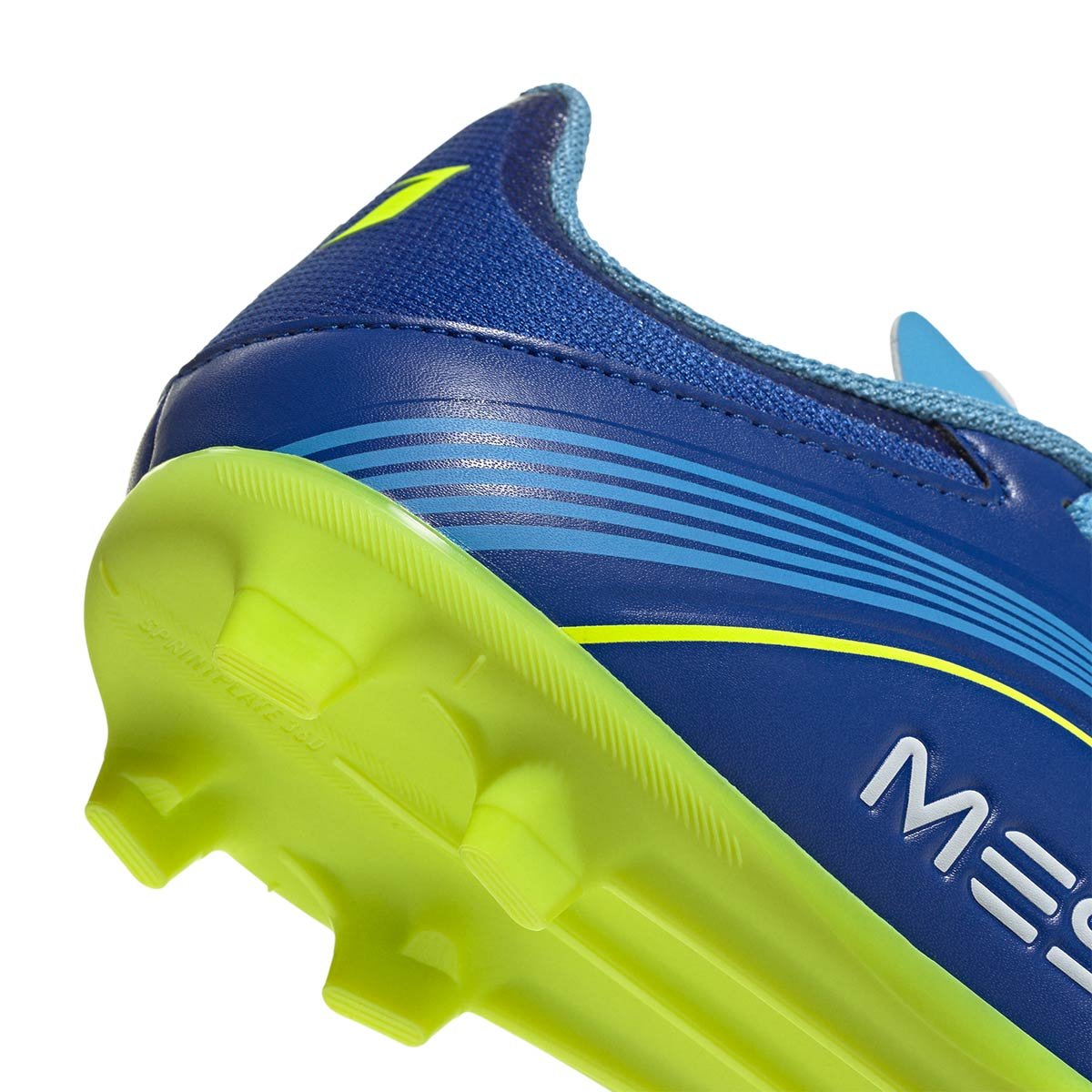 adidas F50 Messi League FG/MG 童鞋 足球鞋(皇家藍/日光黃/半亮藍) 官方商品圖