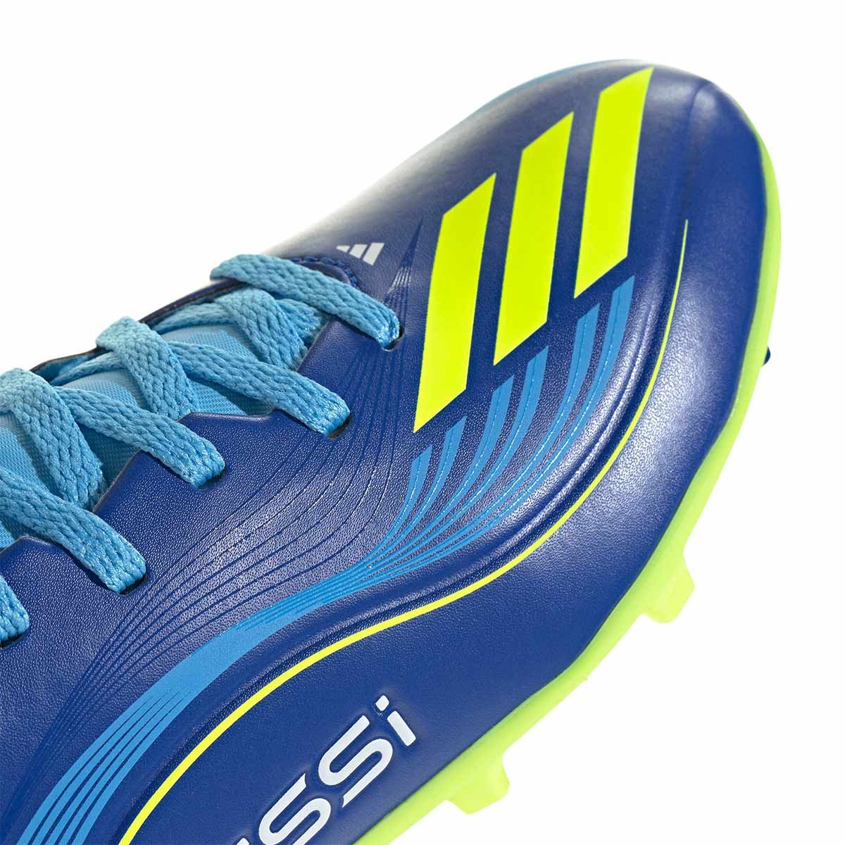 adidas F50 Messi League FG/MG 童鞋 足球鞋(皇家藍/日光黃/半亮藍) 官方商品圖