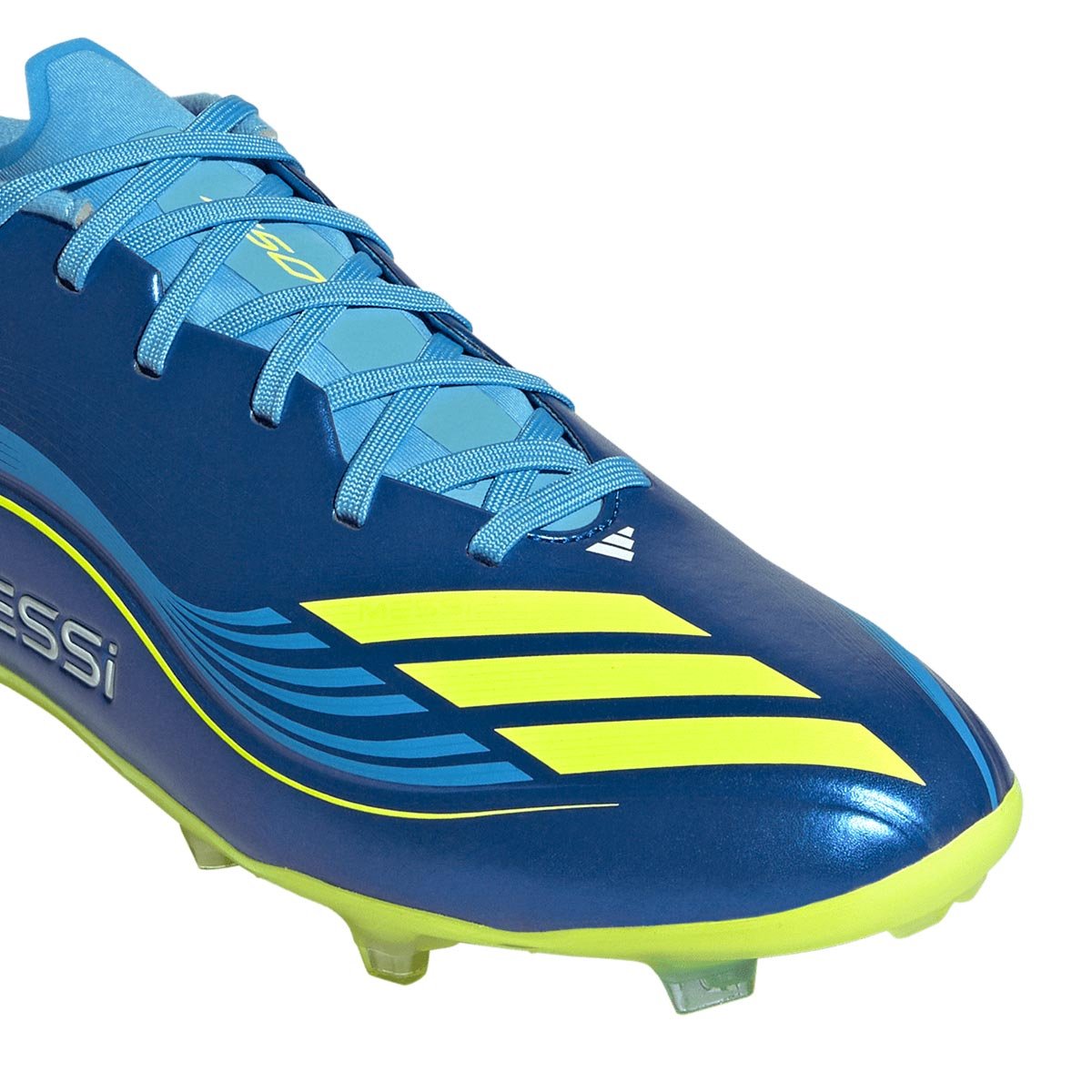 adidas F50 Messi League FG/MG 足球鞋(皇家藍/日光黃/半亮藍) 官方商品圖