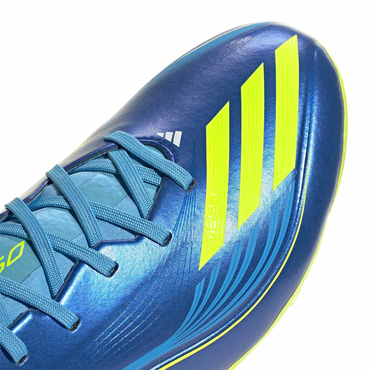 adidas F50 Messi League FG/MG 足球鞋(皇家藍/日光黃/半亮藍) 官方商品圖