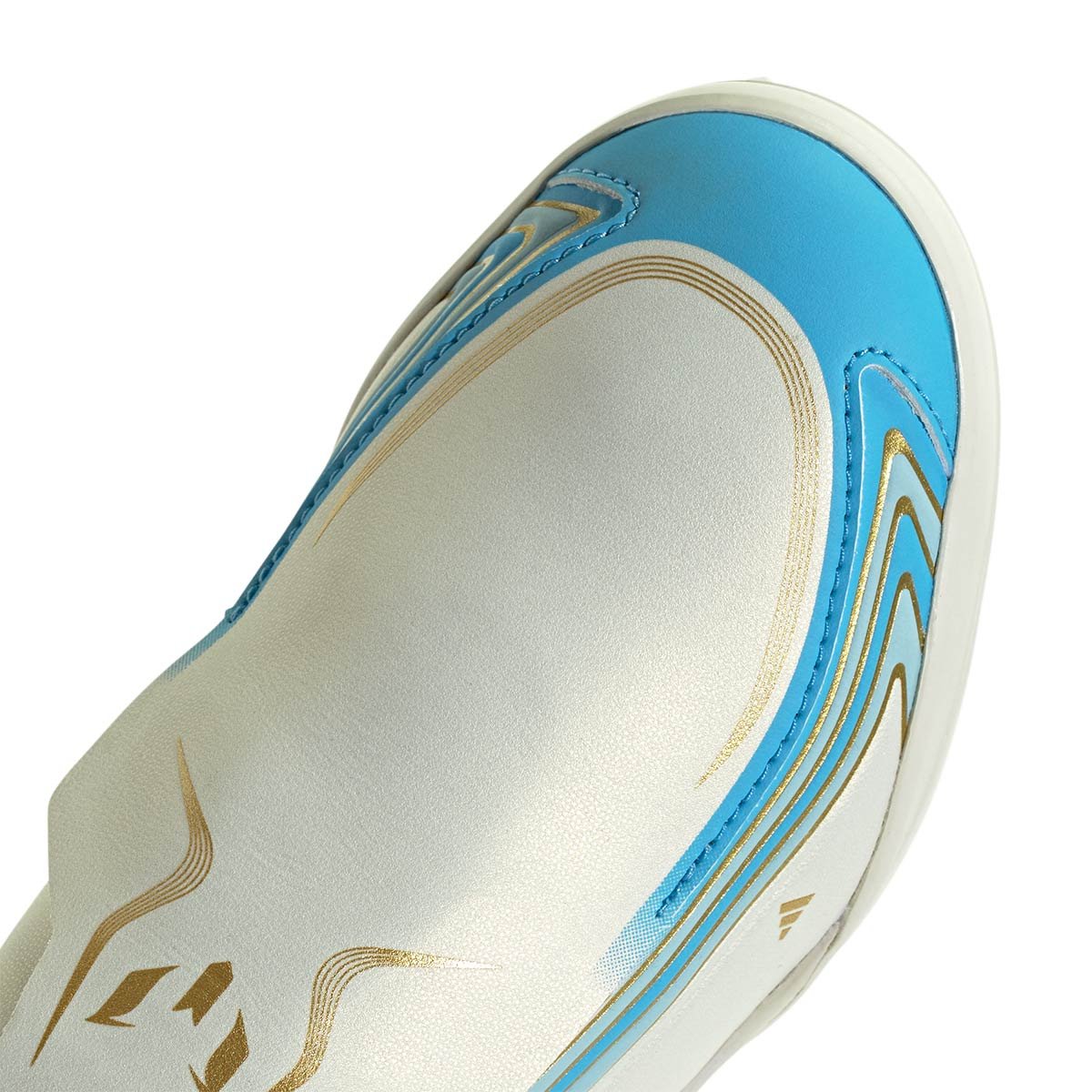 adidas F50 Messi League 無鞋帶 TF 童鞋 足球鞋(象牙白/半亮藍/冰藍) 細節特寫