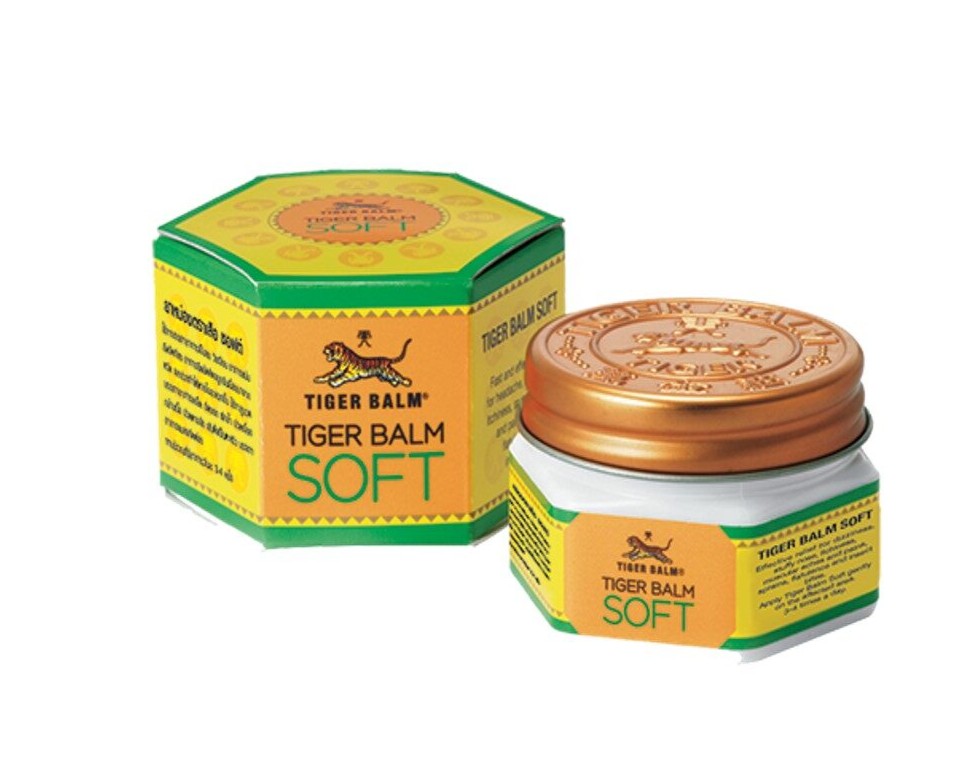 泰國虎標藥膏 Soft 綠白鐵盒包裝展示