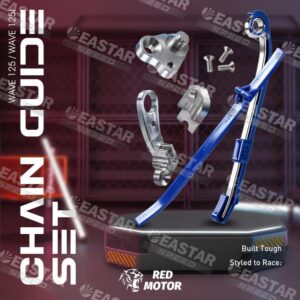 泰國代購 Wave 125/125i w125內鏈排骨 CNC 藍色全套,含鏈條導引排骨與 3CNC 金屬零件