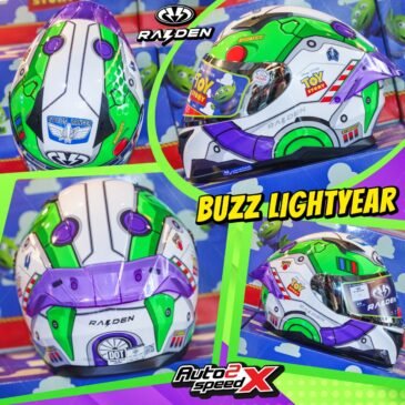 RAIDEN EXON 玩具總動員 巴斯光年圖案全罩式安全帽多角度官方商品圖